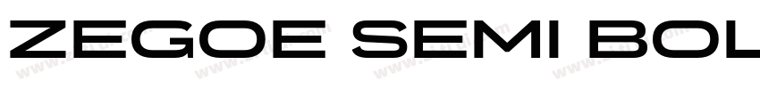 Zegoe Semi Bold字体转换
